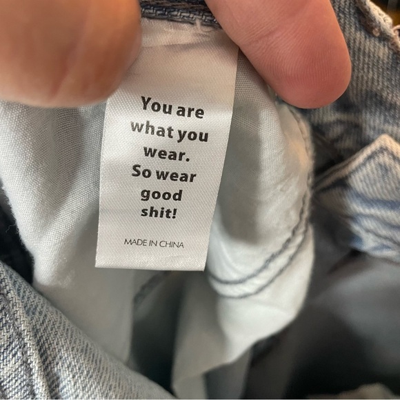 PacSun 32x27 pleated jeans light wash - Picture 10 of 11